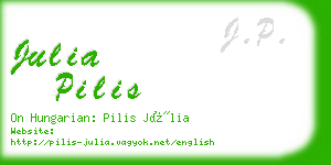 julia pilis business card